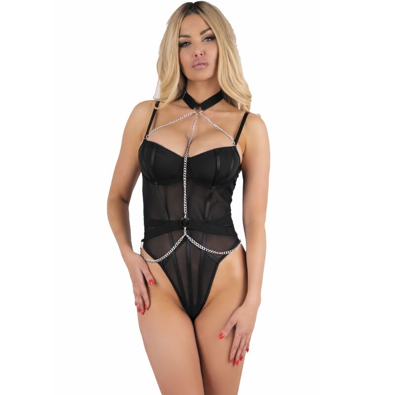 Rubika Body Black med choker från Livco Corsetti Fashion, storlek XL