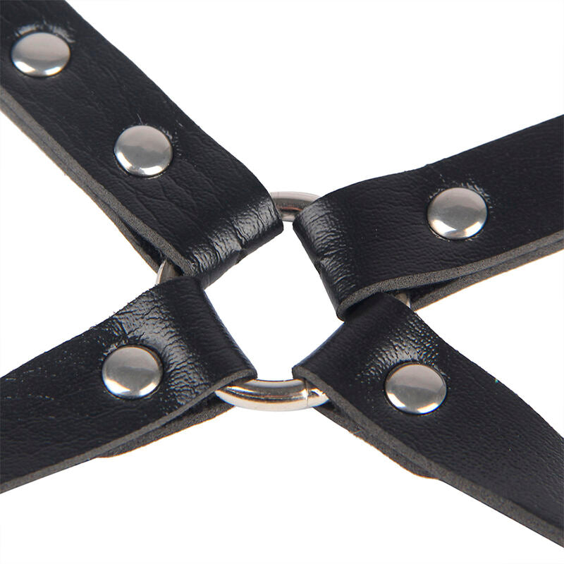 SUBBLIME - 953690 Handfängsel med Bondagebälte Svart One Size