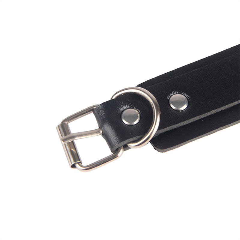 SUBBLIME - 953690 Handfängsel med Bondagebälte Svart One Size