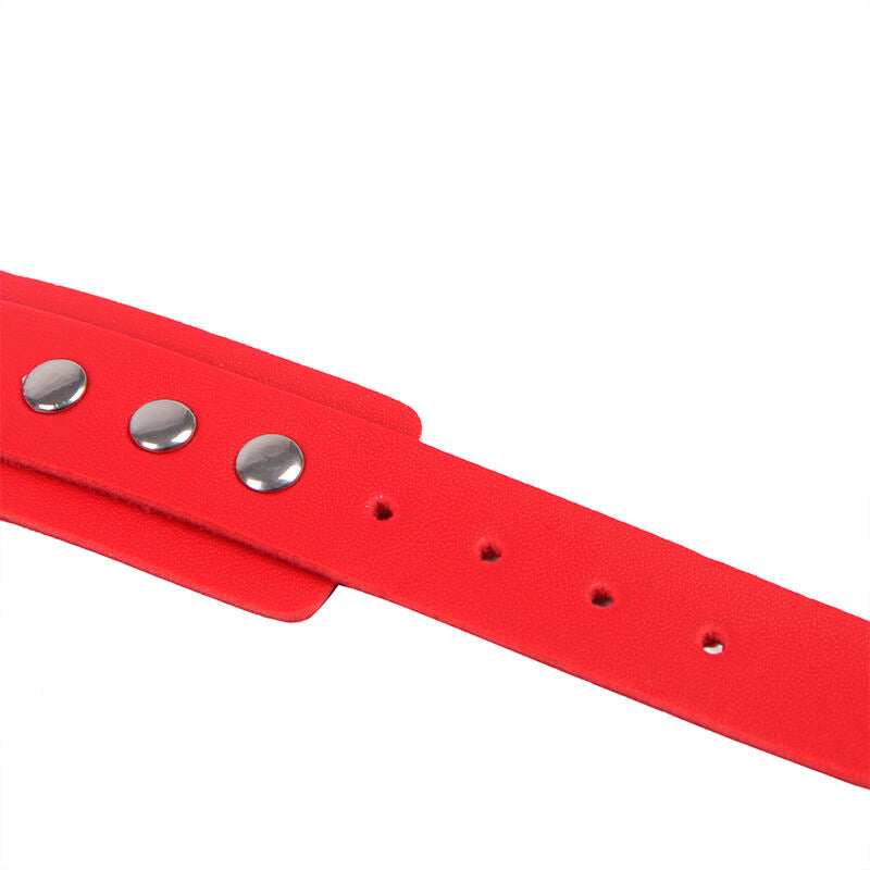 SUBBLIME - 953706 Handfängsel med Bondagebälte Röd One Size
