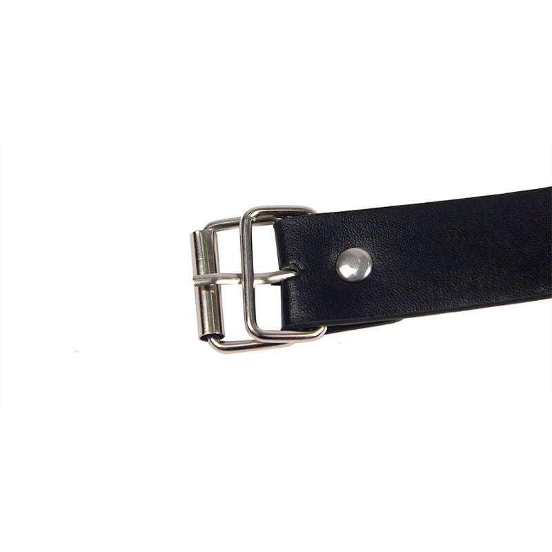 SUBBLIME - 953720 Bondage Läderremmar Bröstklämmor Svart One Size