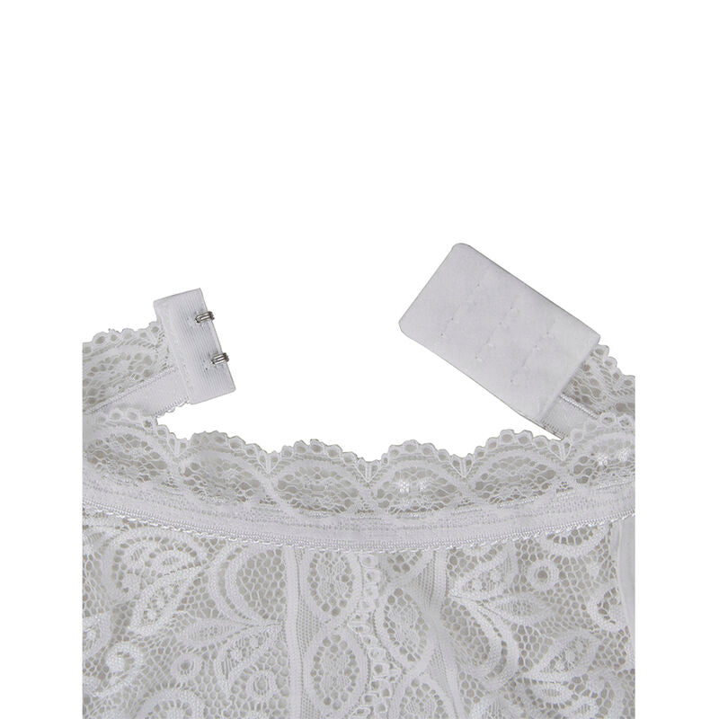Sublime Lace Bodysuit i vitt, storlek L/XL