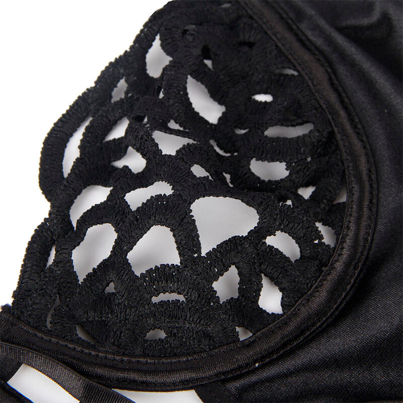 Svart sexig spetsbodysuit från SUBBLIME i storlek S/M
