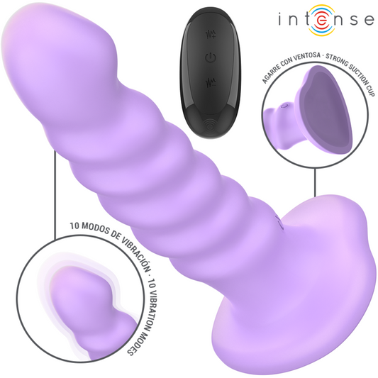 BRENDA vibrator i lila med spiraldesign och fjärrkontroll
