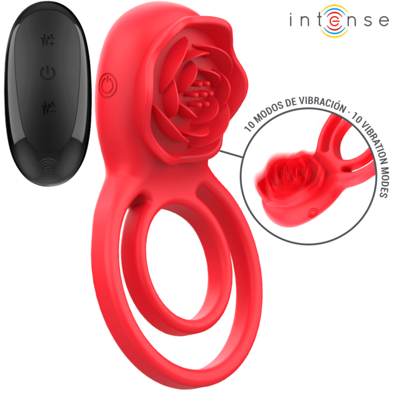 INTENSE GAIL Stimulator i rosform med fjärrkontroll