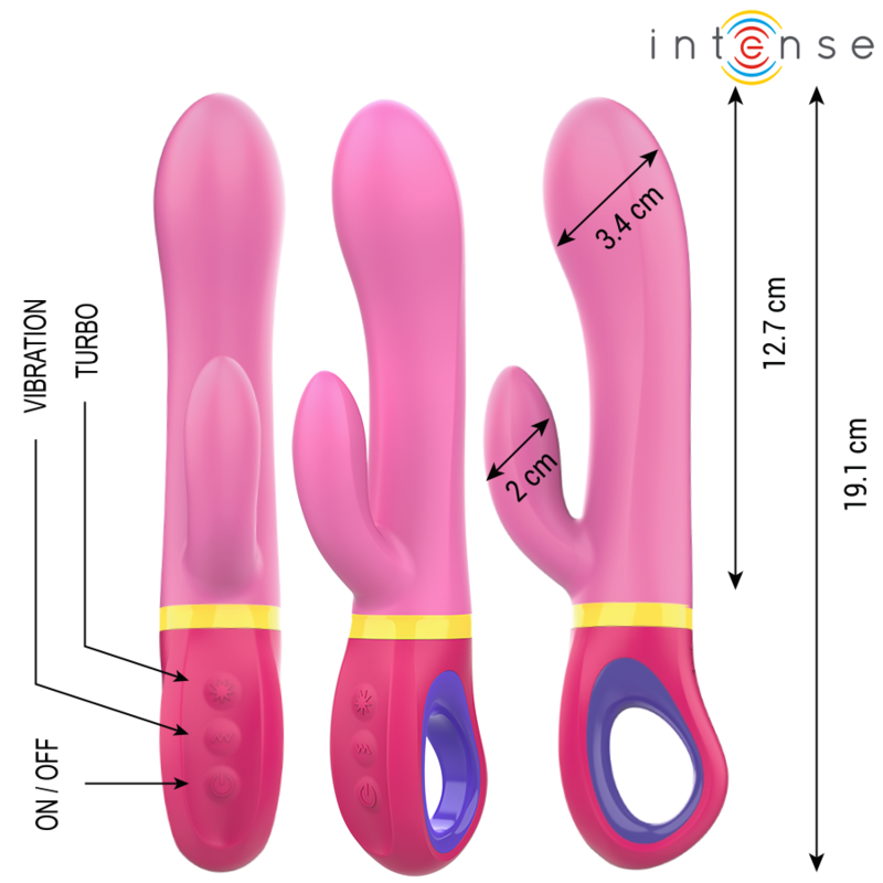 DAPHNE rosa kaninvibrator för njutning och stimulering