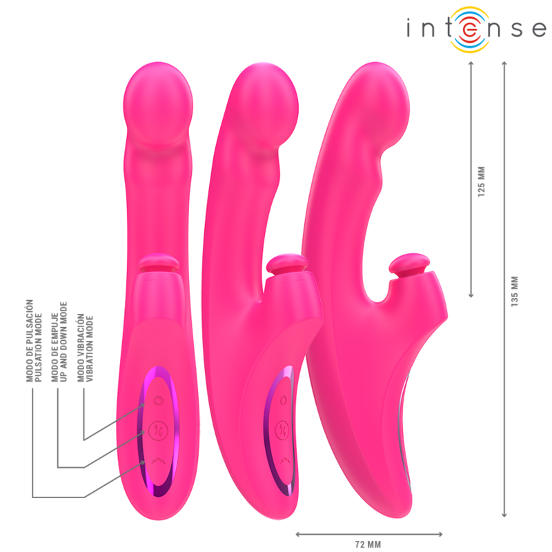 INTENSE EMI vibrator 13,5 cm multifunktionell rosa