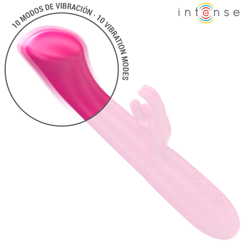 INTENSE - JULIETA RABBIT VIBRATOR 18,6 CM 10 VIBRATIONER PINK