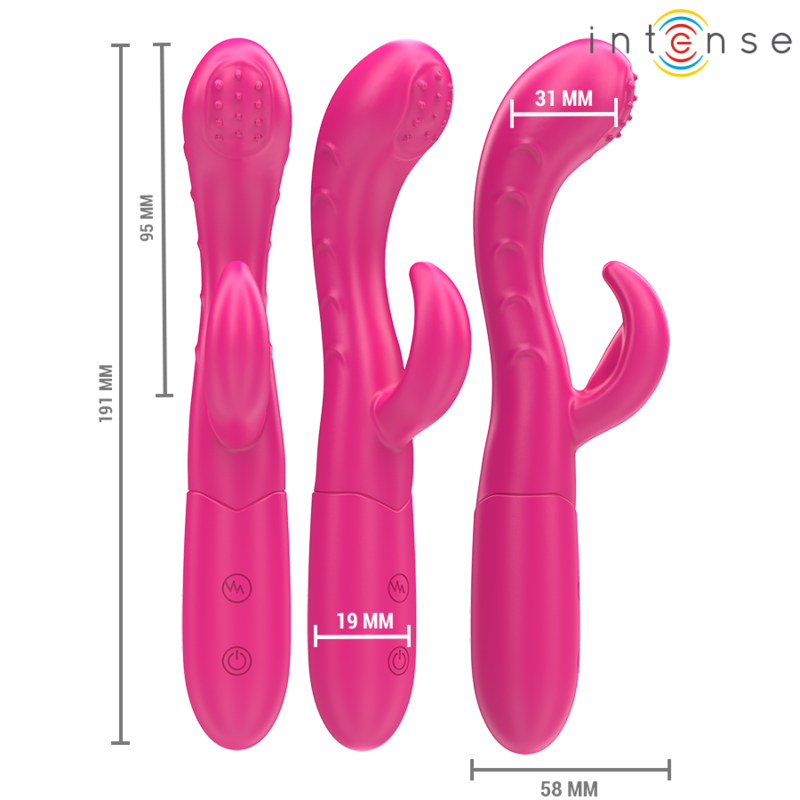 Rosa AMARA vibrator med stimulerande tungspets