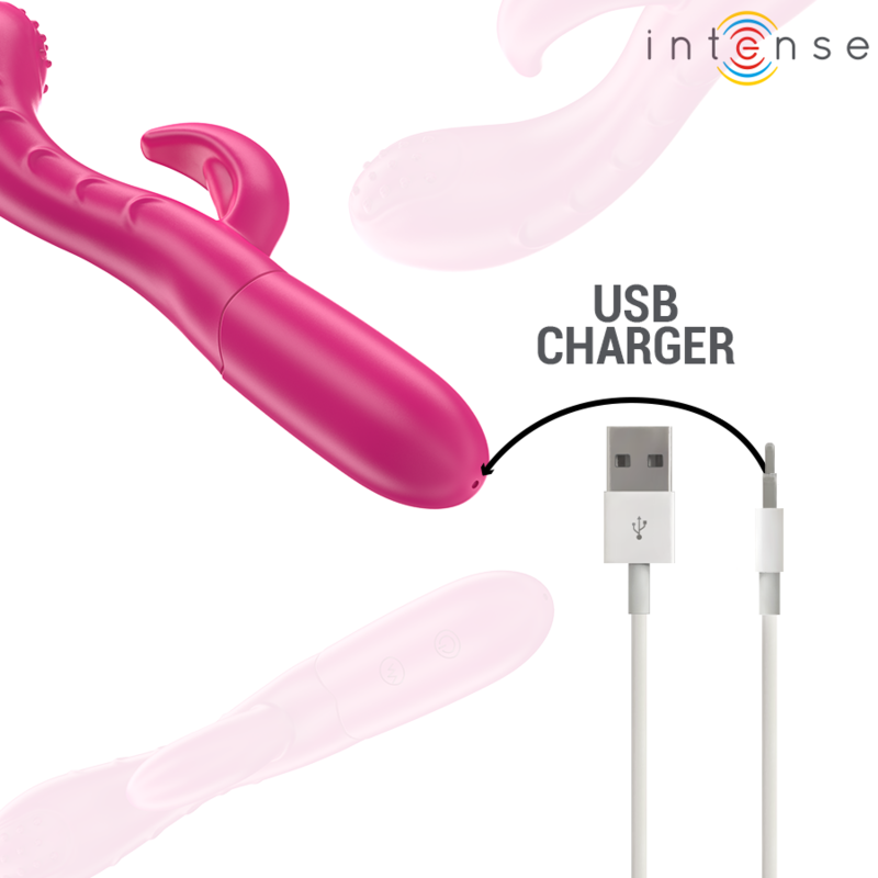 Rosa AMARA vibrator med stimulerande tungspets