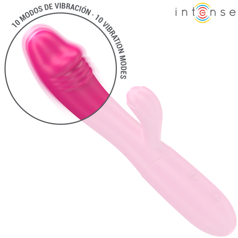IVY flexibel vibrator rosa med stimulerande tunga