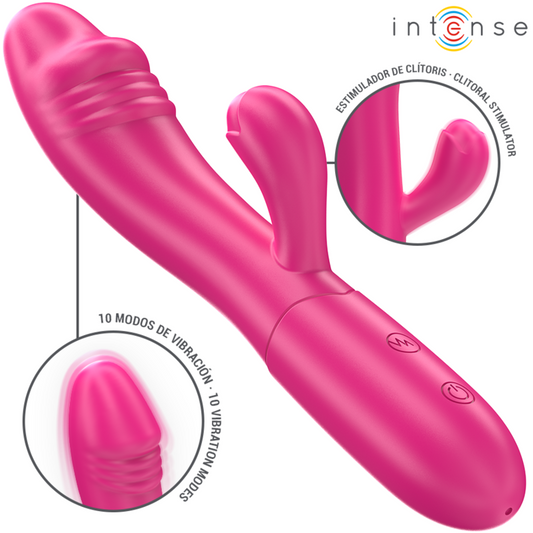 IVY flexibel vibrator rosa med stimulerande tunga