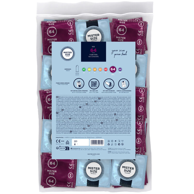 MISTER SIZE kondomer storlek XXL 64 mm, 100 enheter