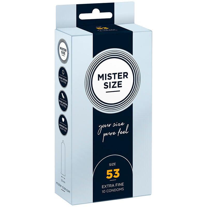 MISTER SIZE kondom storlek M 53 mm, 10 enheter