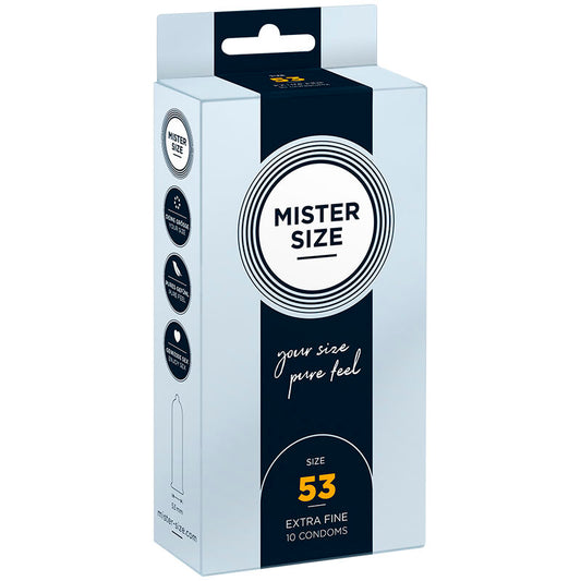 MISTER SIZE kondom storlek M 53 mm, 10 enheter