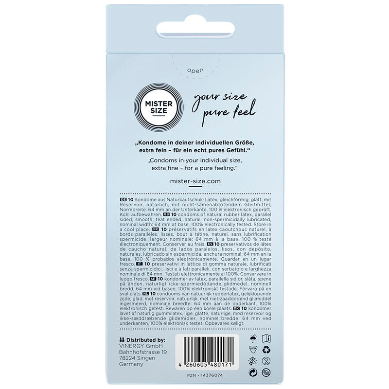 MISTER SIZE kondomer storlek XXL 64 mm, 10 enheter