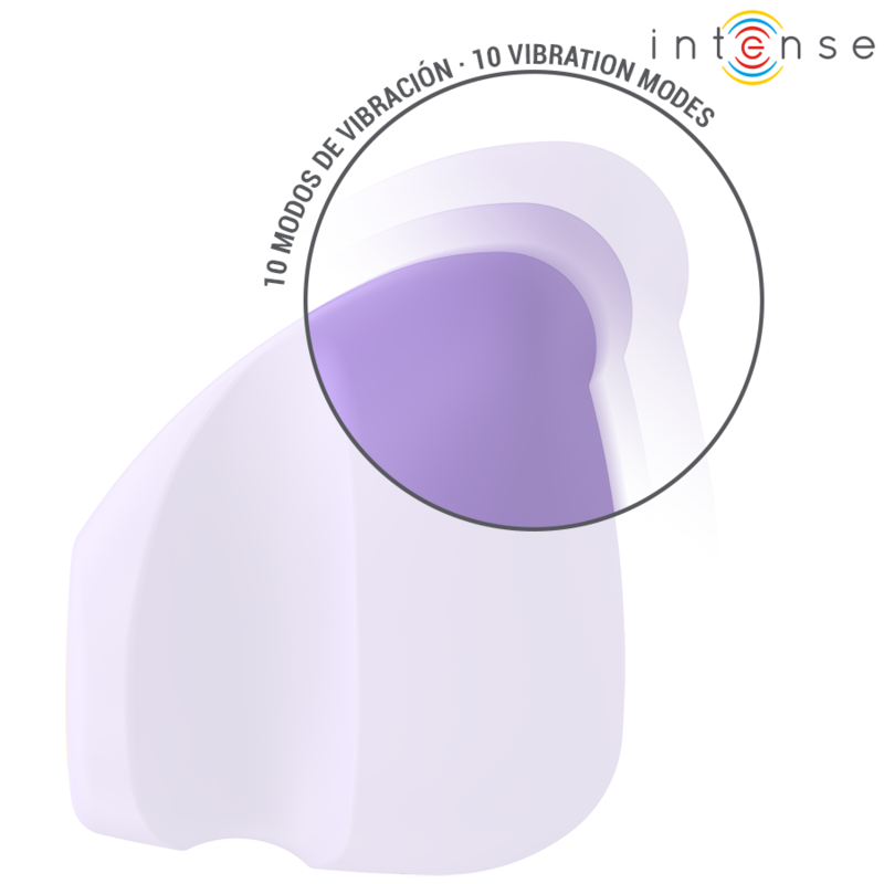 Lila vibrator URSULA från INTENSE med 10 vibrationslägen