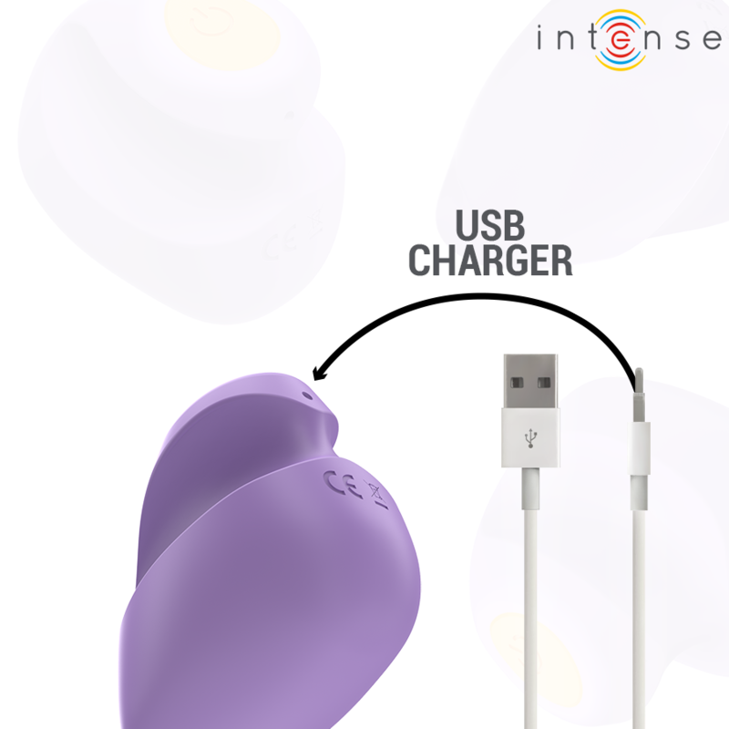 Lila vibrator URSULA från INTENSE med 10 vibrationslägen