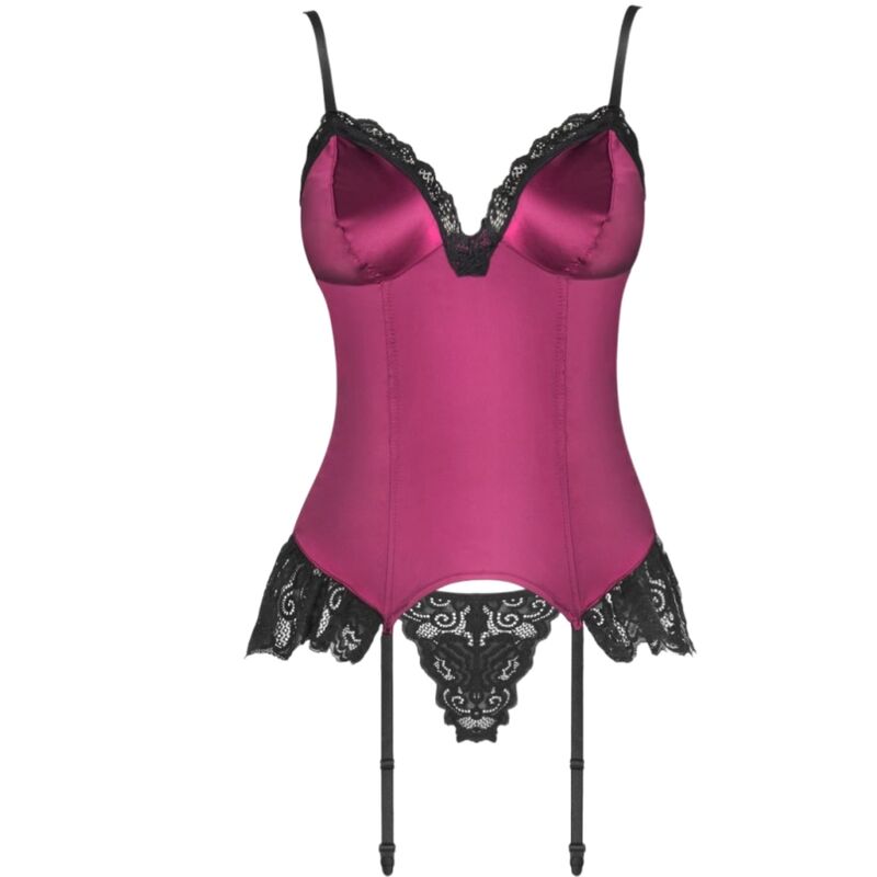 LIVCO CORSETTI FASHION AGRAFENA korsett och trosa i burgundy