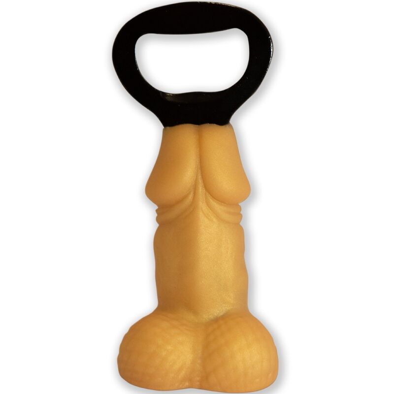 Flasköppnare i form av en penis i guld