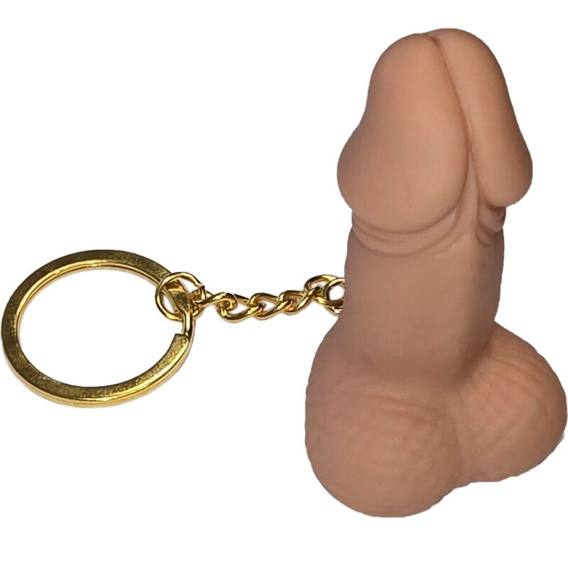 Nyckelring i form av penis, köttfärgad