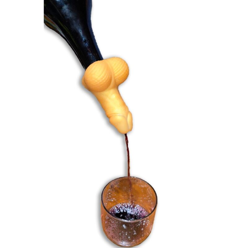 Guld penis vinedekanter för fest och svensexa