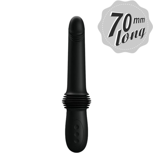 PRETTY LOVE Pazuzu vibrator i svart med 3 thrust-lägen