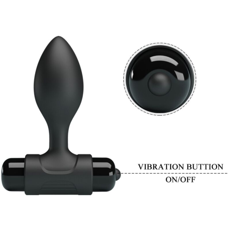 PRETTY LOVE VIBRA BUTT anal plug med 10 vibrationslägen