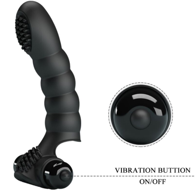 PRETTY LOVE Alexander finger vibrator i svart