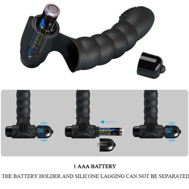 PRETTY LOVE Alexander finger vibrator i svart