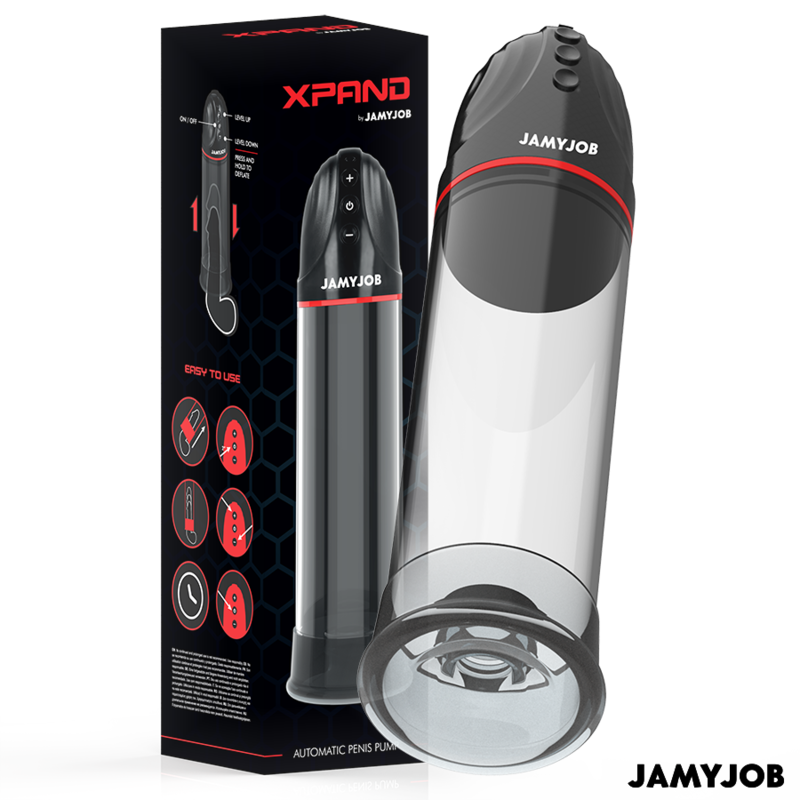 JAMYJOB XPAND automatisk penisförlängarpump i grå