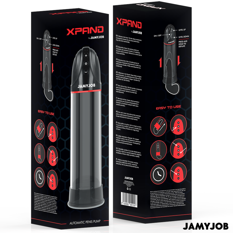 JAMYJOB XPAND automatisk penisförlängarpump i grå