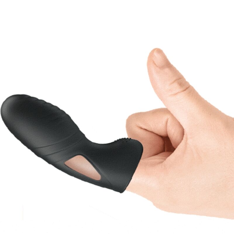 PRETTY LOVE Alan silikonfinger vibrator i svart
