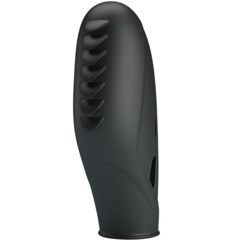 Silikonfinger vibrator i svart från PRETTY LOVE