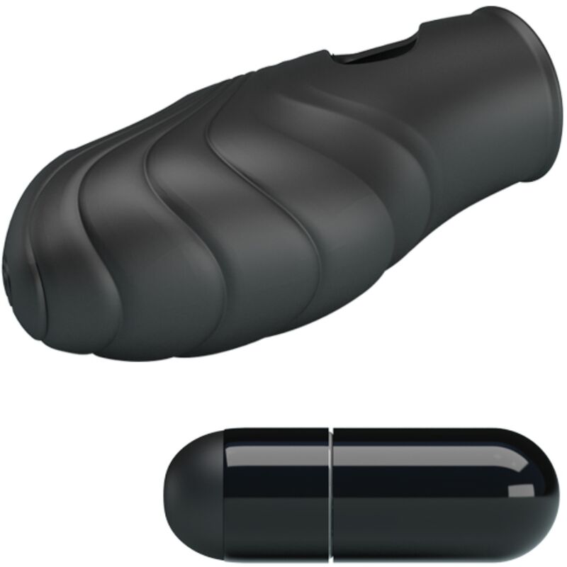 PRETTY LOVE LICH silikonfinger vibrator i svart