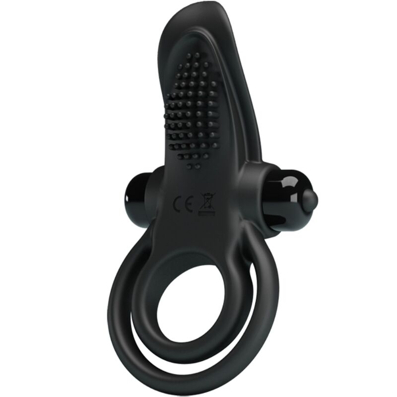 PRETTY LOVE dubblerande vibrerande ring med klitorisstimulator