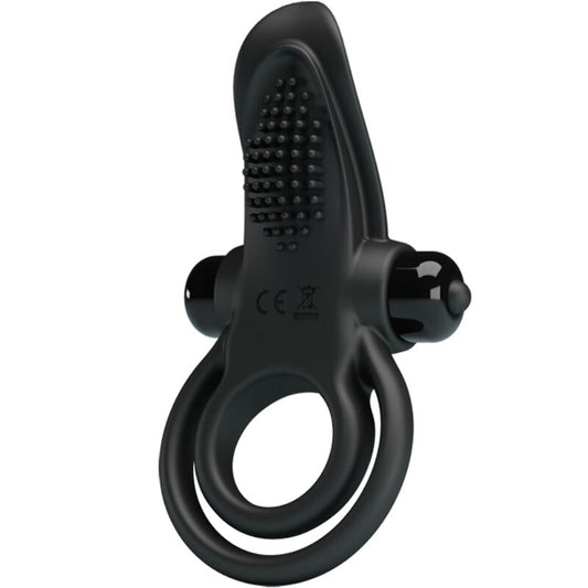 PRETTY LOVE dubblerande vibrerande ring med klitorisstimulator