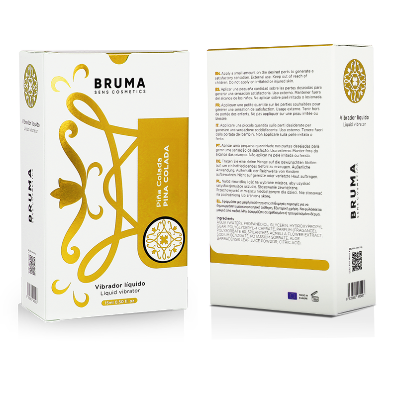 BRUMA flytande vibrator med smak av pina colada 15 ml