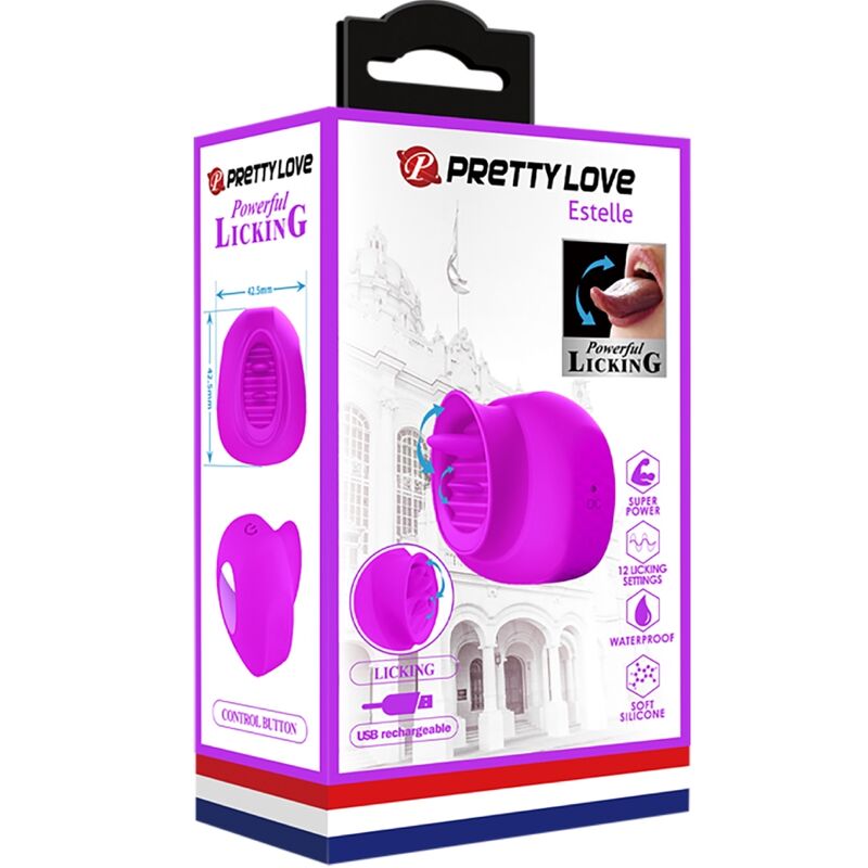 Pretty Love Estelle tungstimulator i lila med 12 vibrationslägen