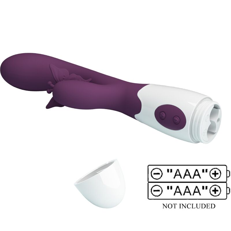 Pretty Love Butterfly Kiss Rabbit Vibrator i lila
