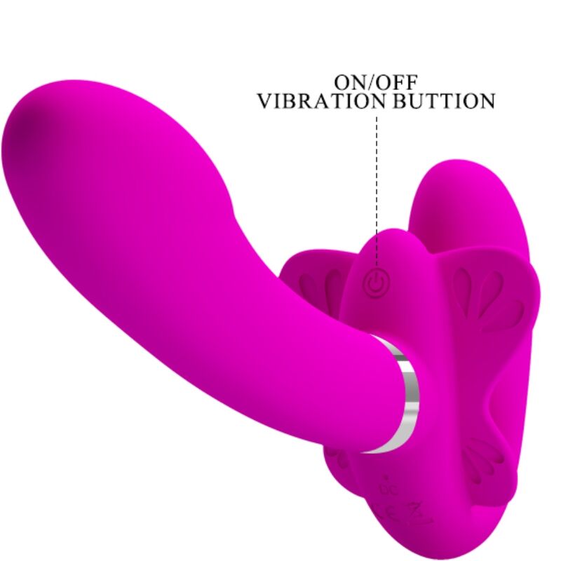 Pretty Love Valerie Double Strap-On Vibrator i lila