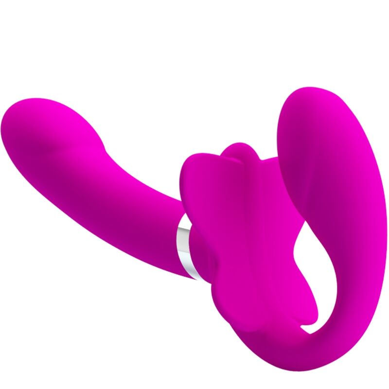 Pretty Love Valerie Double Strap-On Vibrator i lila