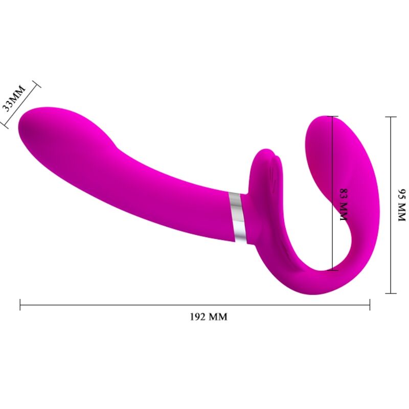 Pretty Love Valerie Double Strap-On Vibrator i lila