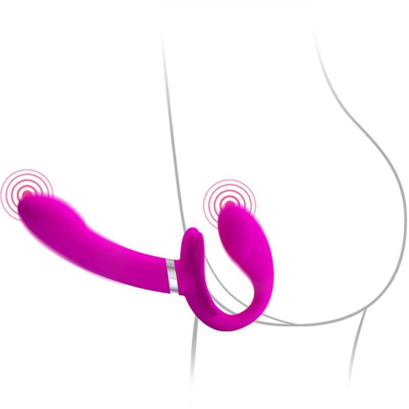 Pretty Love Valerie Double Strap-On Vibrator i lila