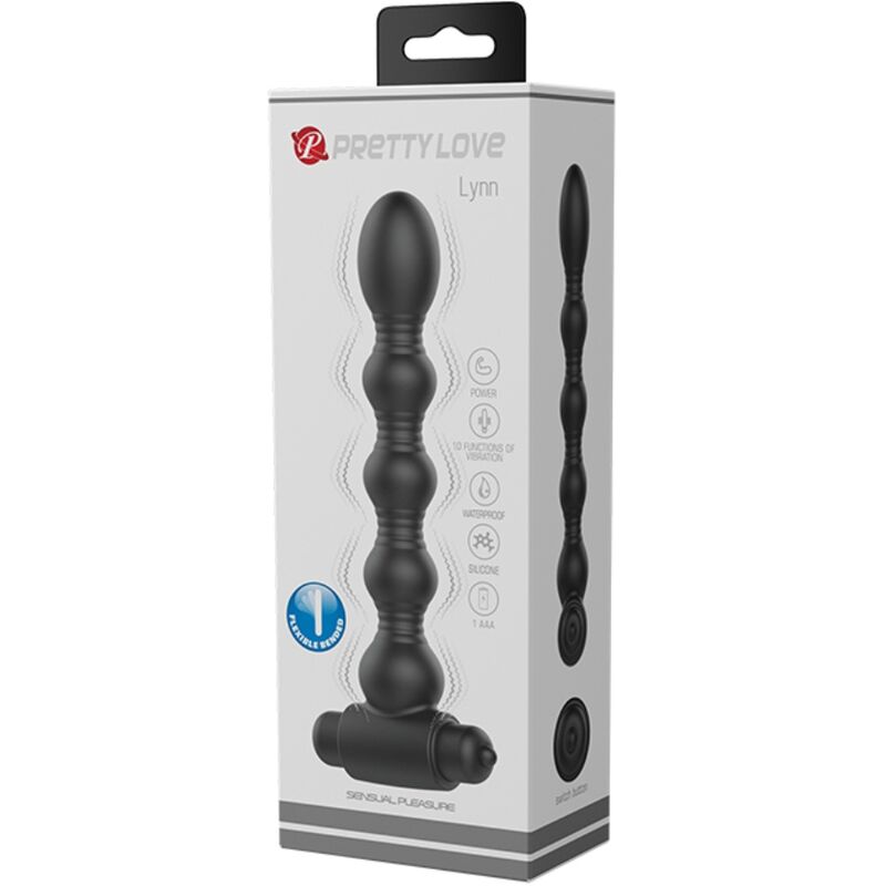 PRETTY LOVE Lynn silikon analplugg med 10 vibrationsfunktioner
