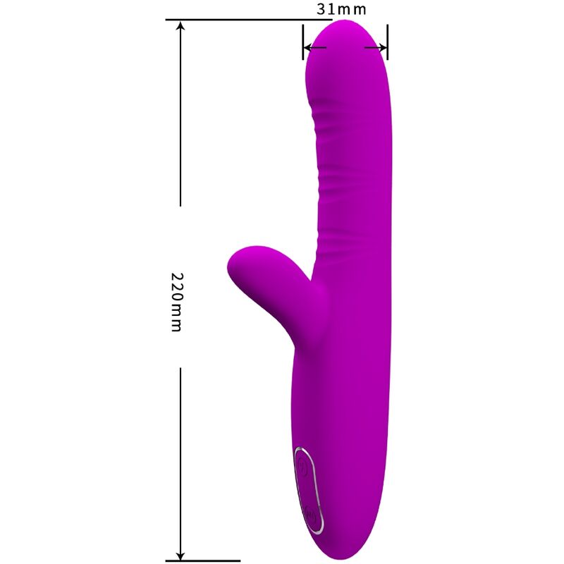 PRETTY LOVE Angelique multifunktionell vibrator och klitorisstimulator i lila