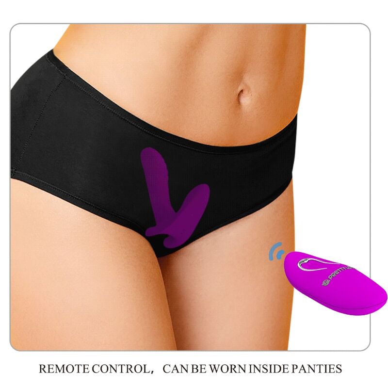 PRETTY LOVE - Massager & Vibrator 12 Vibrations Fjärrkontroll Lila