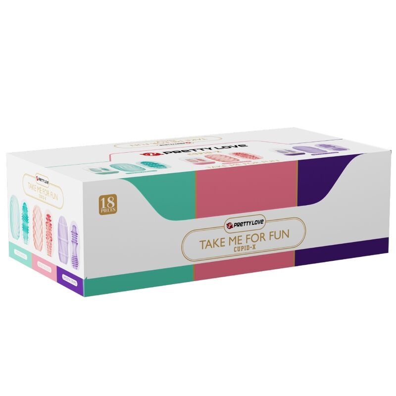 PRETTY LOVE - CUPID X 18 MANLIGA MASTURBATORER MED OLIKA TEXTURER