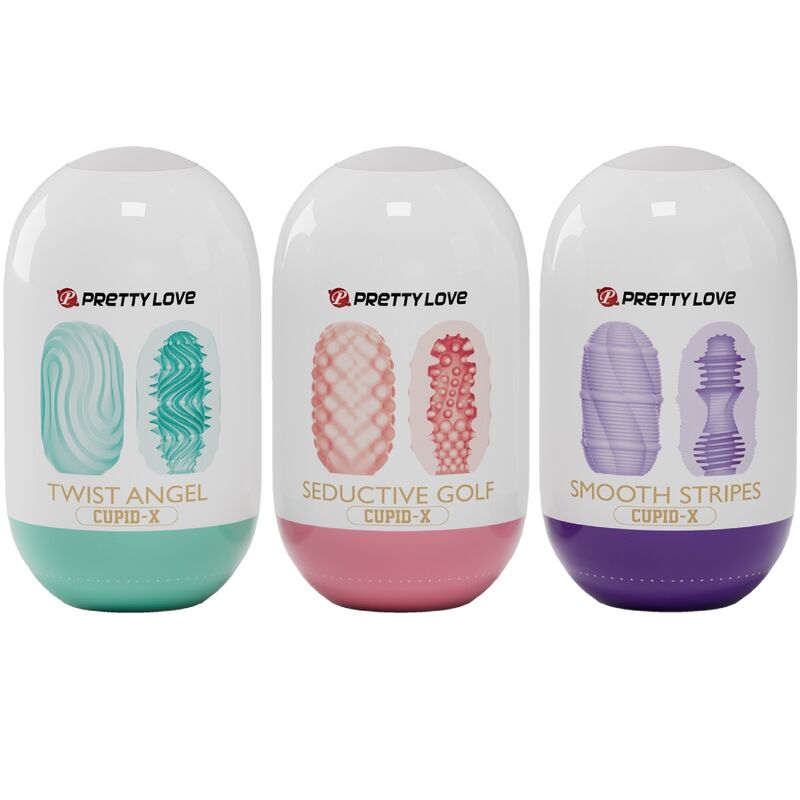 PRETTY LOVE - CUPID X 18 MANLIGA MASTURBATORER MED OLIKA TEXTURER