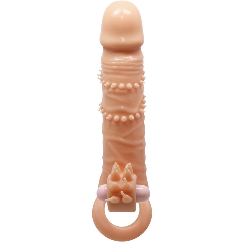 PRETTY LOVE - CONNOR PENIS SLEEVE + KLITORIS STIMULATOR KÖTTFÄRGAD